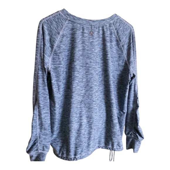 Prana Philipa Blue Space Dye Long Sleeve Top w/ Pockets PouchThumbholes M - Picture 5 of 9